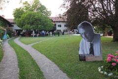 Panoramica del giardino di casa Maldini